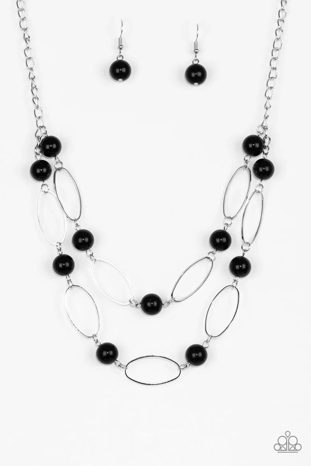 Paparazzi Necklace ~ Best Of Both POSH-ible Worlds - Black