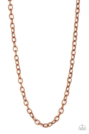 Paparazzi Necklace ~ Courtside Seats - Copper