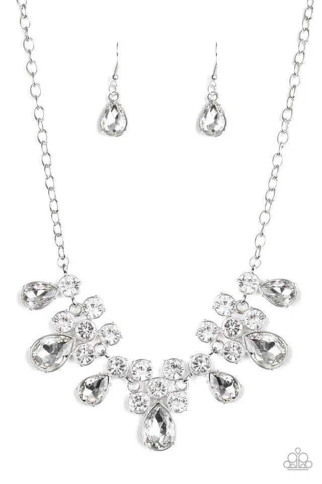 Paparazzi Necklace ~ Debutante Drama - White