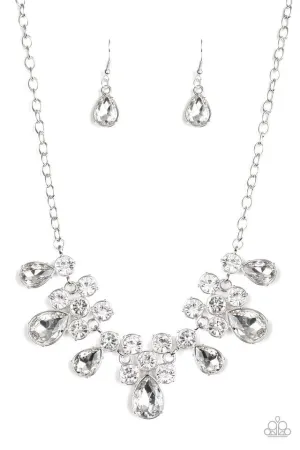 Paparazzi Necklace ~ Debutante Drama - White