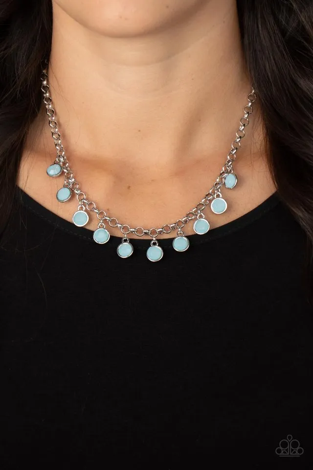 Paparazzi Necklace ~ Moonbeam Magic - Blue