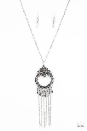 Paparazzi Necklace ~ My Main MANTRA - Silver