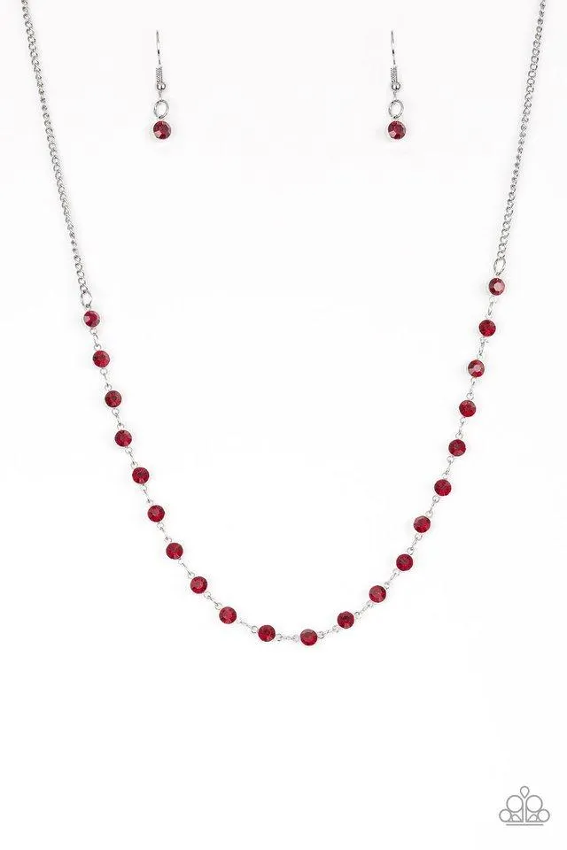 Paparazzi Necklace ~ Party Like A Princess - Red