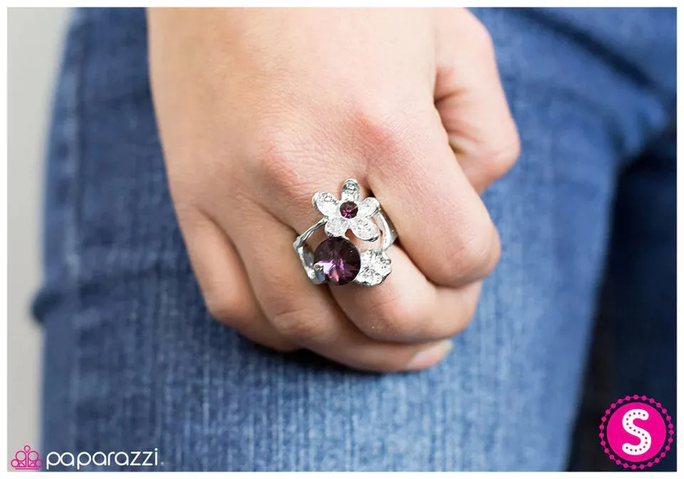 Paparazzi Ring ~ Bloom Where You Are Planted - Purple