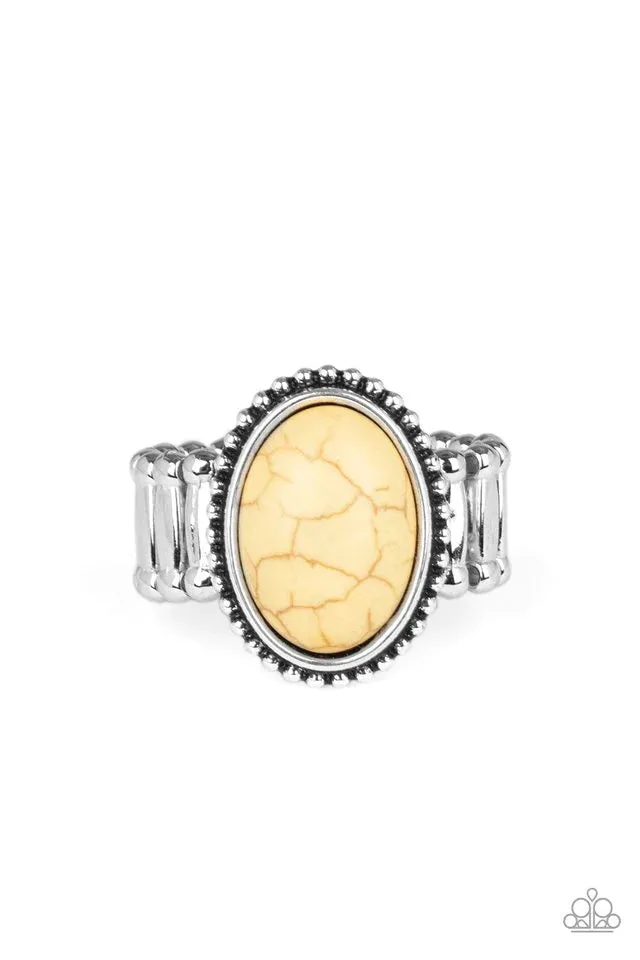 Paparazzi Ring ~ Bountiful Deserts - Yellow