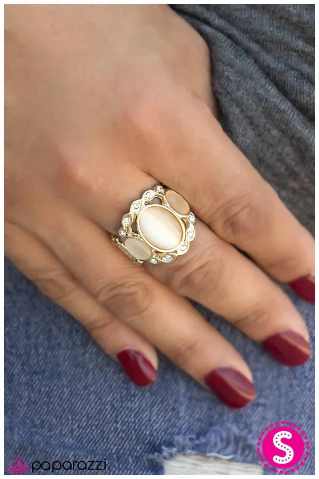 Paparazzi Ring ~ Ice Ice Baby - Gold