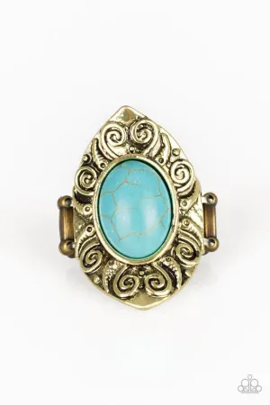 Paparazzi Ring ~ Mega Mother Nature - Brass