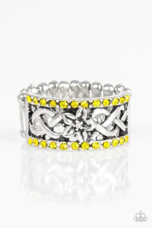 Paparazzi Ring ~ Tropical Springs - Yellow