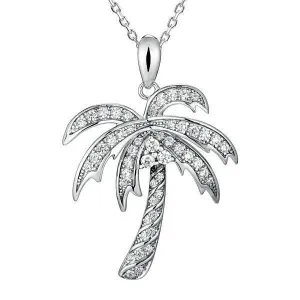 Pavé Queen Palm Tree Pendant