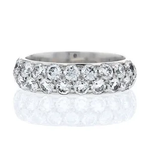 Pave Double Diamond Band