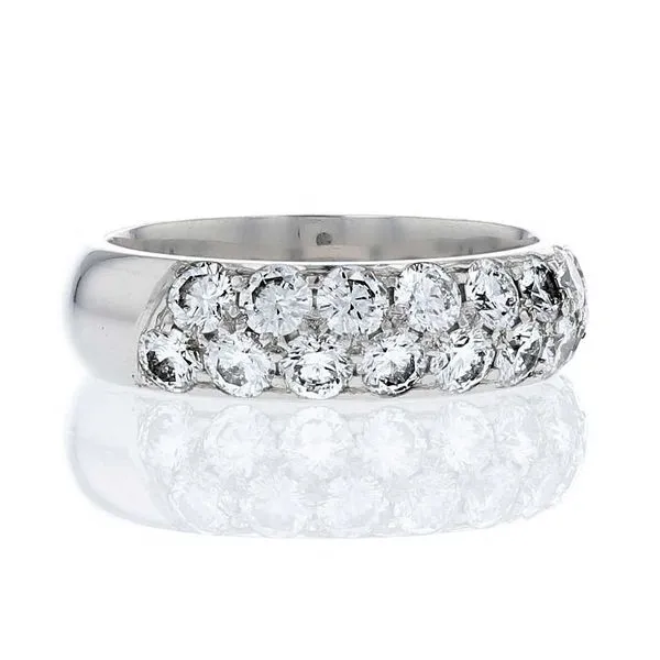 Pave Double Diamond Band