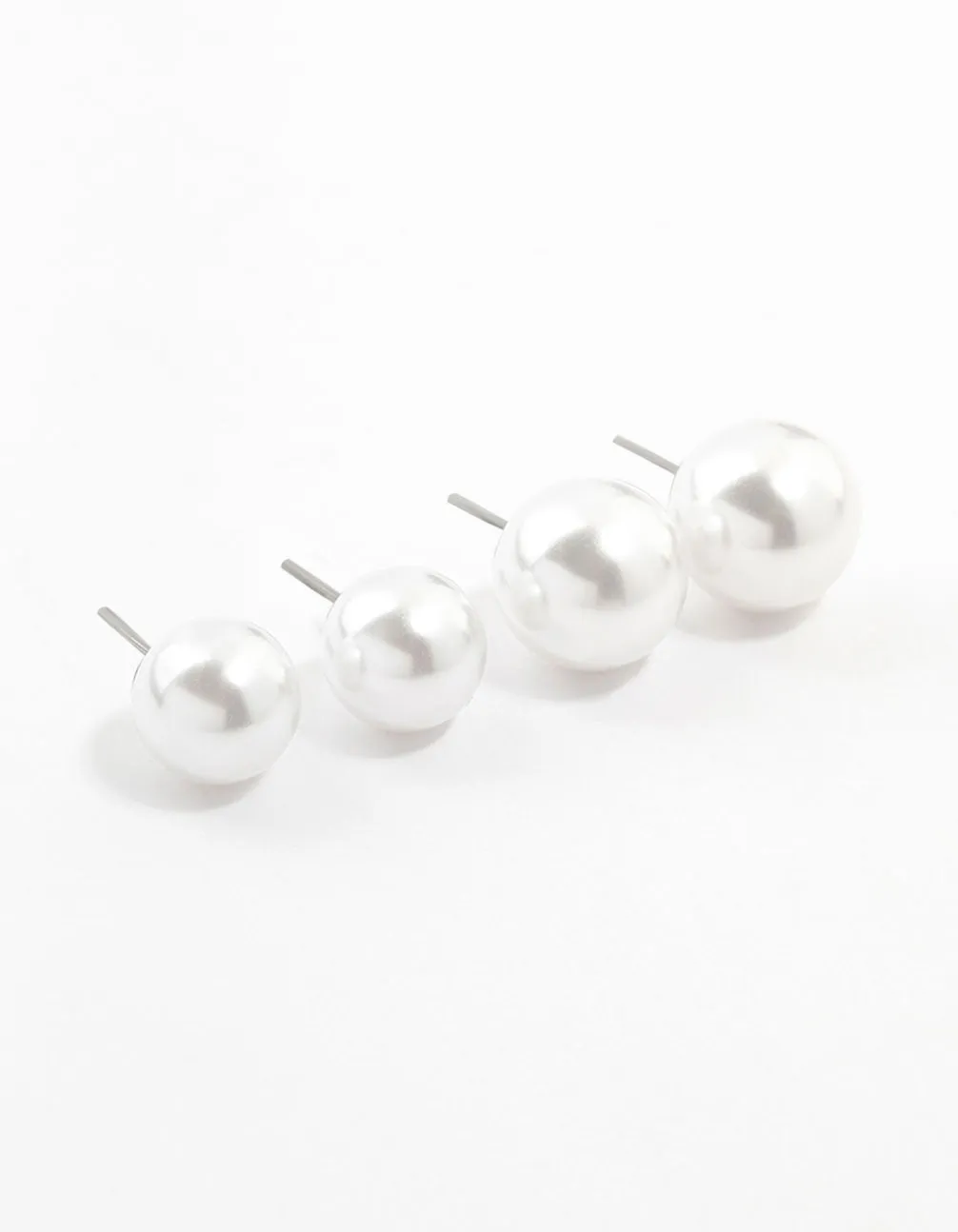 Pearl Stud Earrings 2-Pack