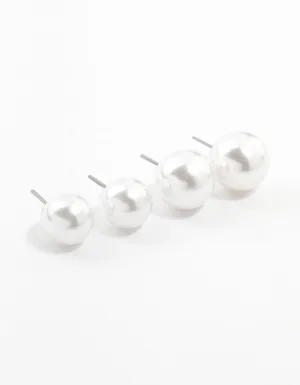 Pearl Stud Earrings 2-Pack