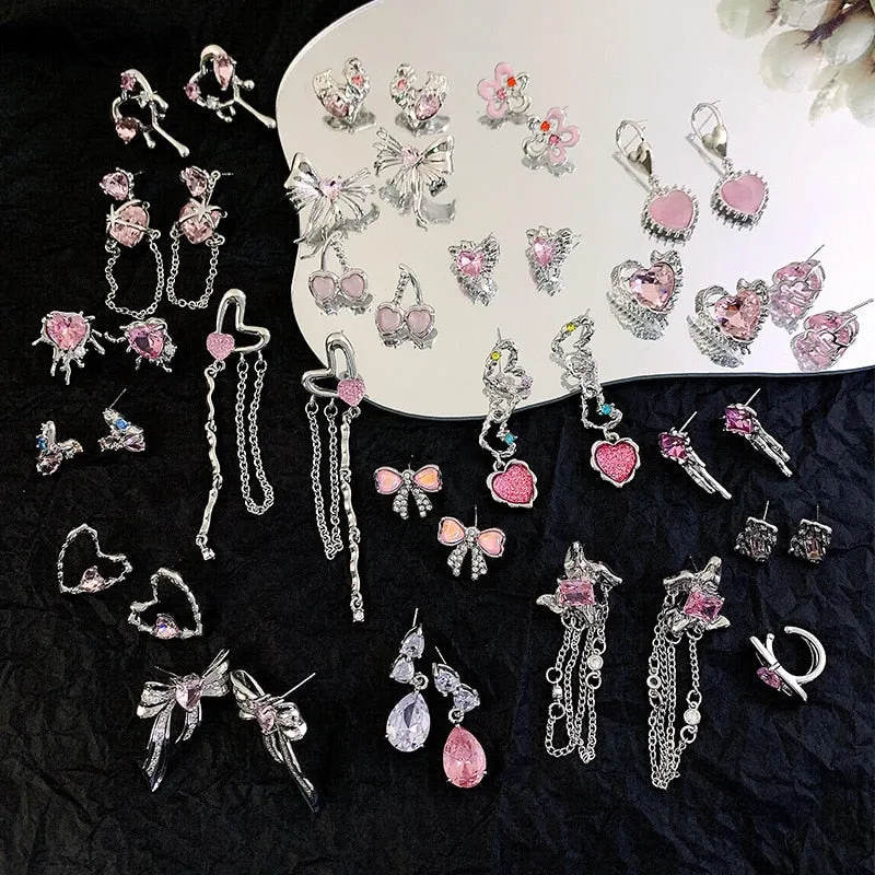 Pink Princess Dangle Earrings