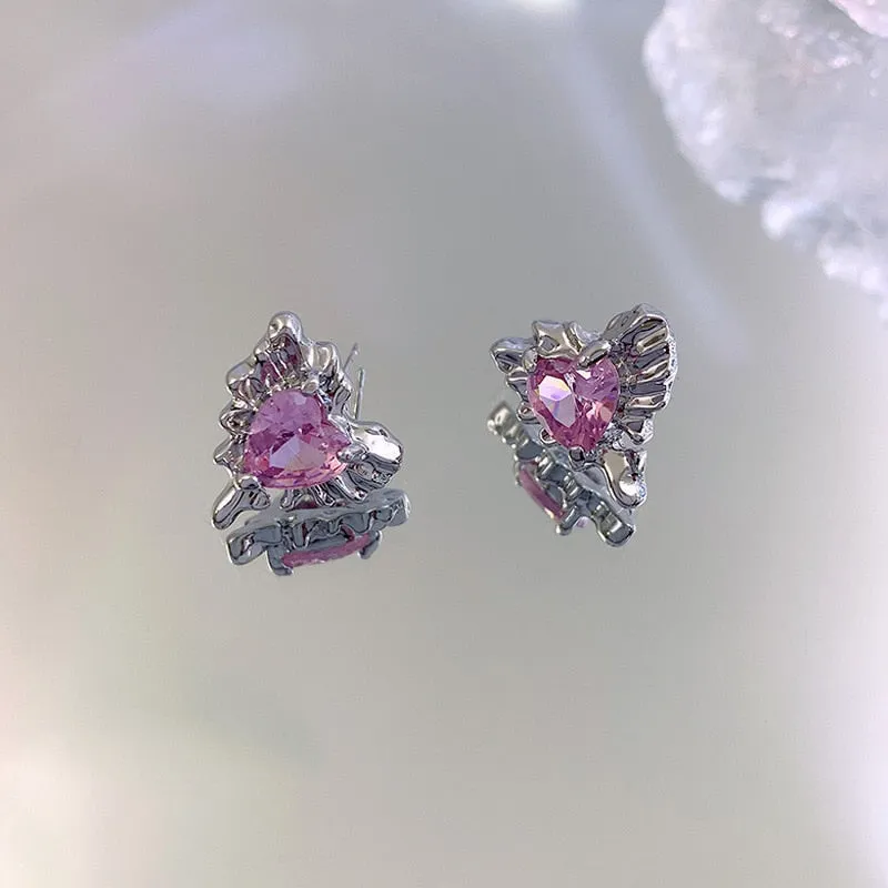 Pink Princess Dangle Earrings