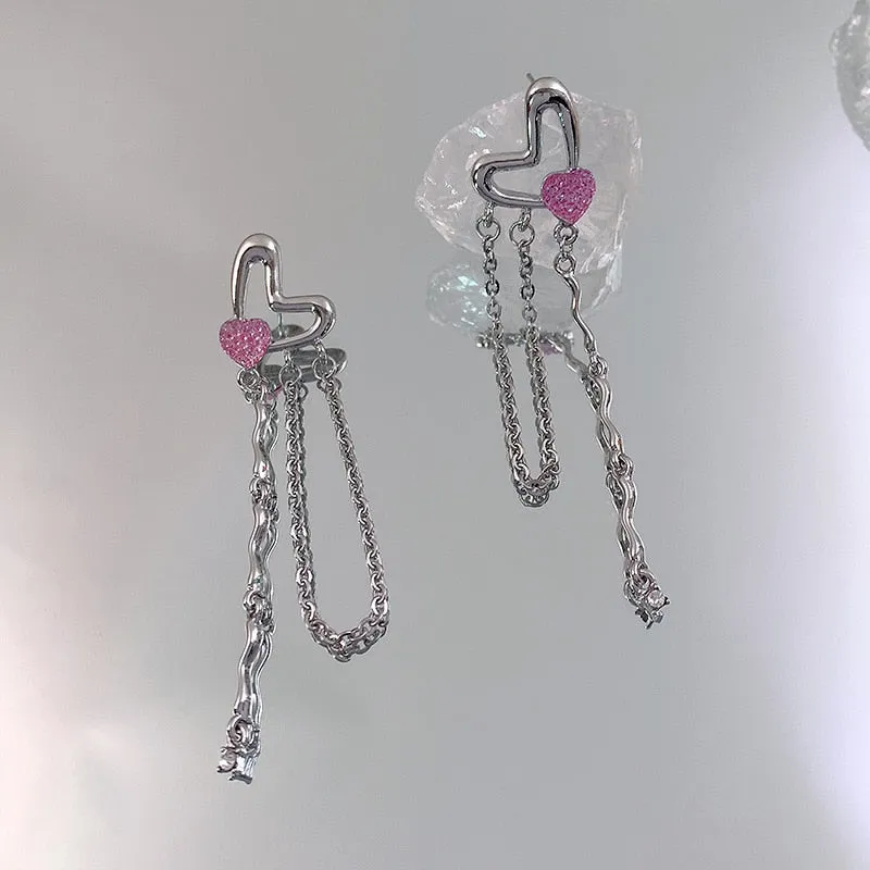 Pink Princess Dangle Earrings