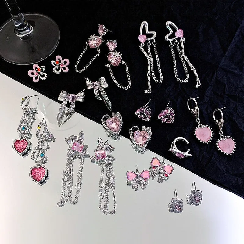 Pink Princess Dangle Earrings