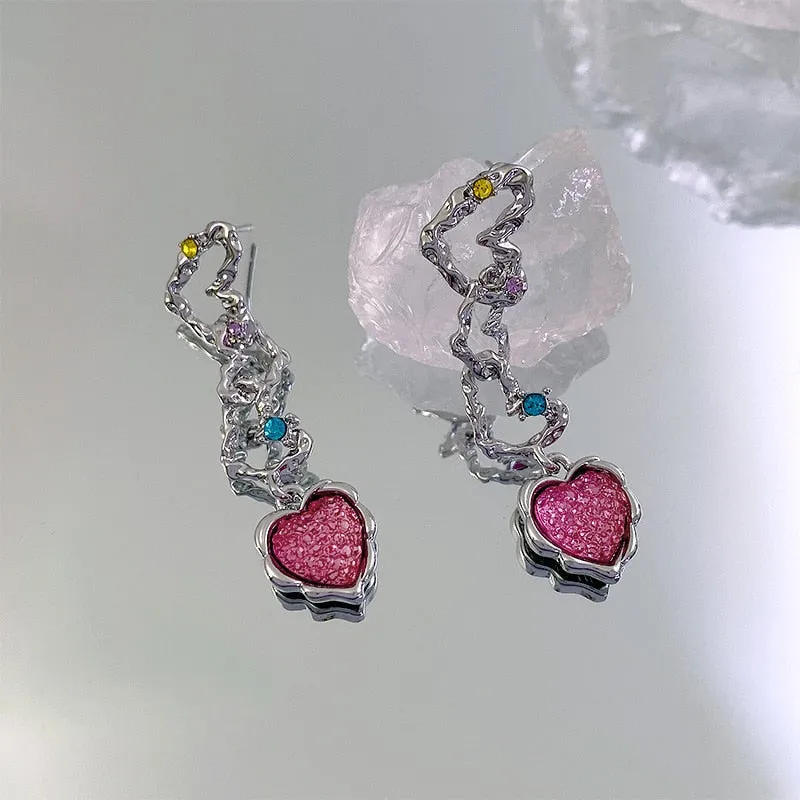 Pink Princess Dangle Earrings