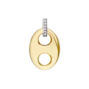 Puff Mariner Diamond Bail Link Pendant