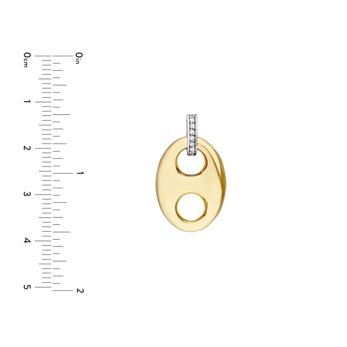 Puff Mariner Diamond Bail Link Pendant