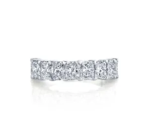 Radiant Cut Diamonds 1/2 Way Band