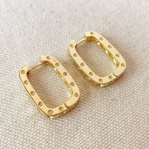 Rectangle Hoop Earrings