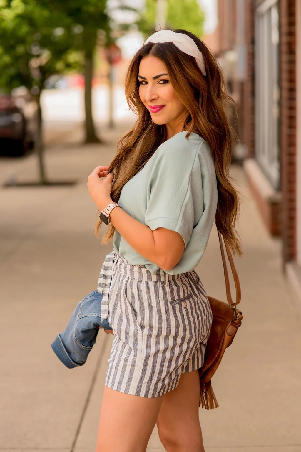 Relaxed V-Neck Blouse