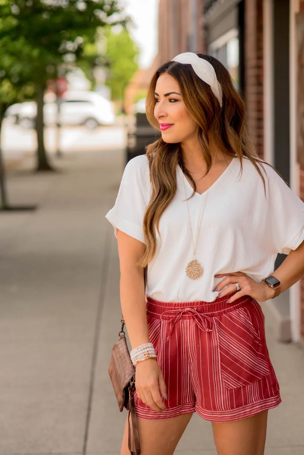 Relaxed V-Neck Blouse