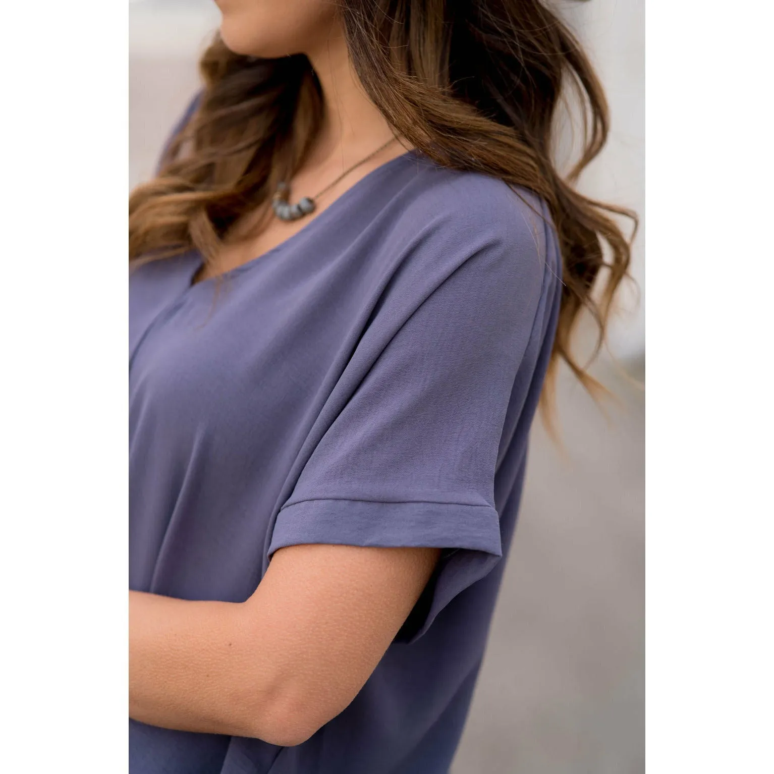 Relaxed V-Neck Blouse