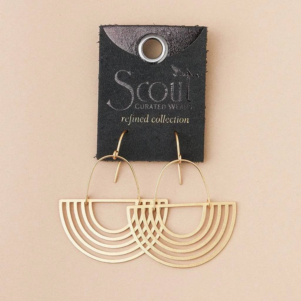 Scout Refined Earring Collection - Solar Rays/ Gold Vermeil