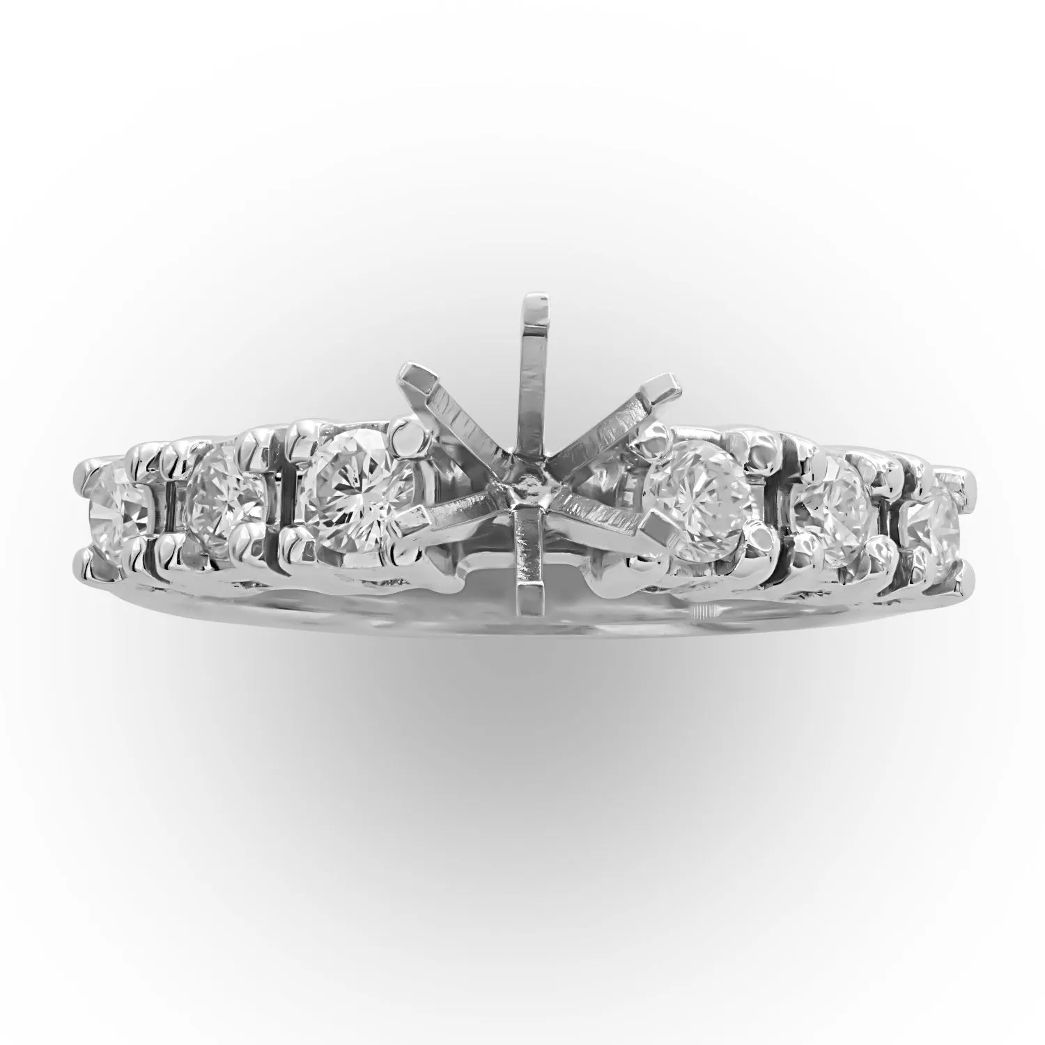 Semi-Mount White Gold Diamond Ring