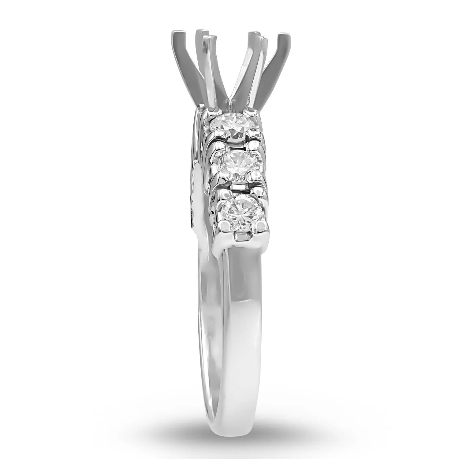 Semi-Mount White Gold Diamond Ring