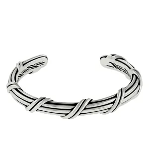 Signature Classic Oval Cuff in sterling silver