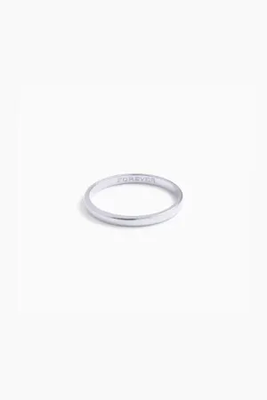 Signature Pinky Ring 2mm - Silver