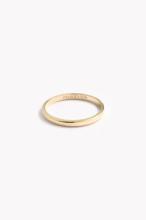 Signature Ring 2mm - 14ct Gold