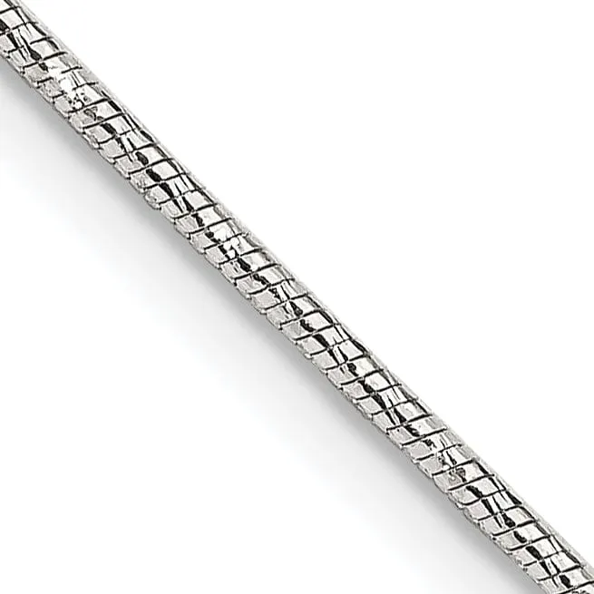 Silver D.C 1.25-mm Round Snake Chain