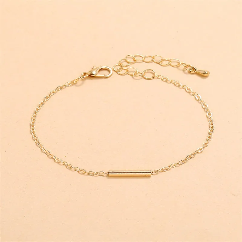 Simple Fashion Retro Geometric Circle Bracelet