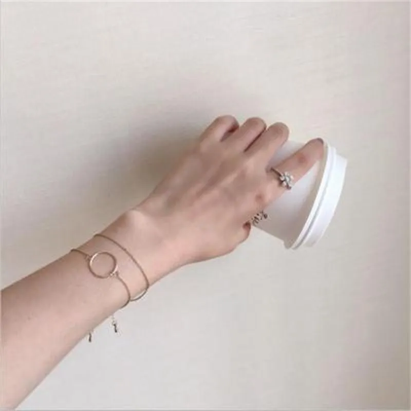 Simple Fashion Retro Geometric Circle Bracelet