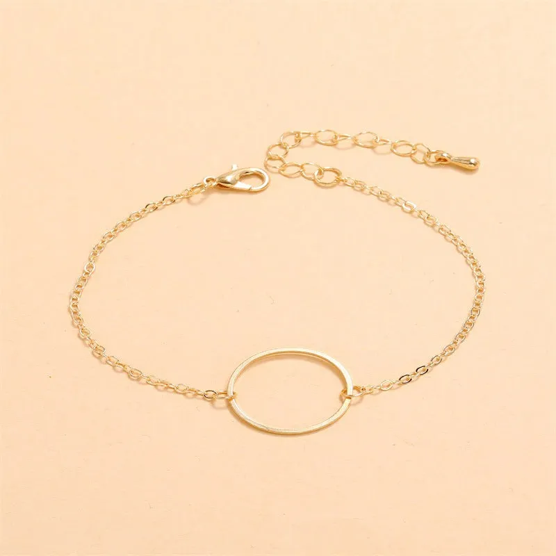 Simple Fashion Retro Geometric Circle Bracelet