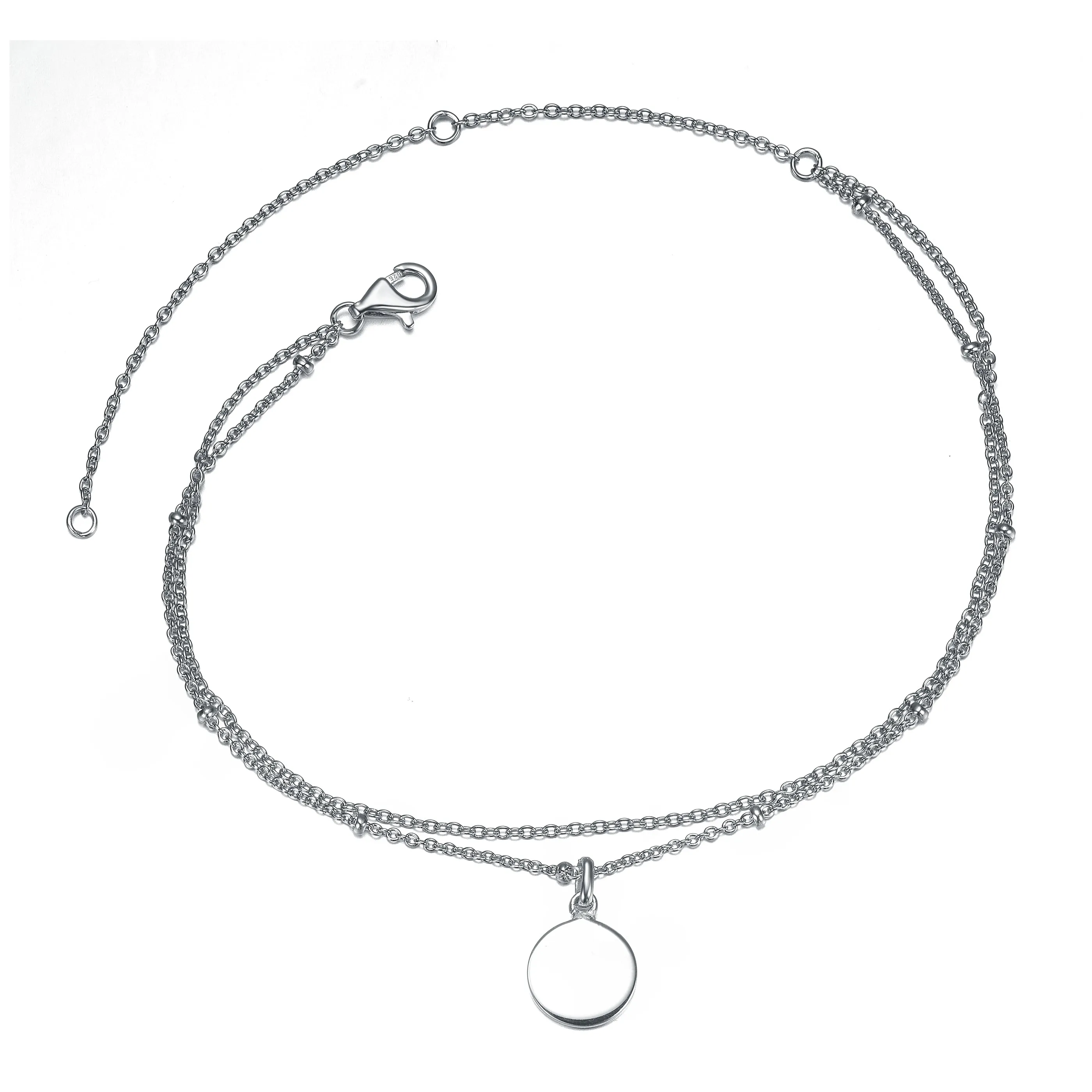 Sophie Medallion DiscDouble-Layer Chain Anklet