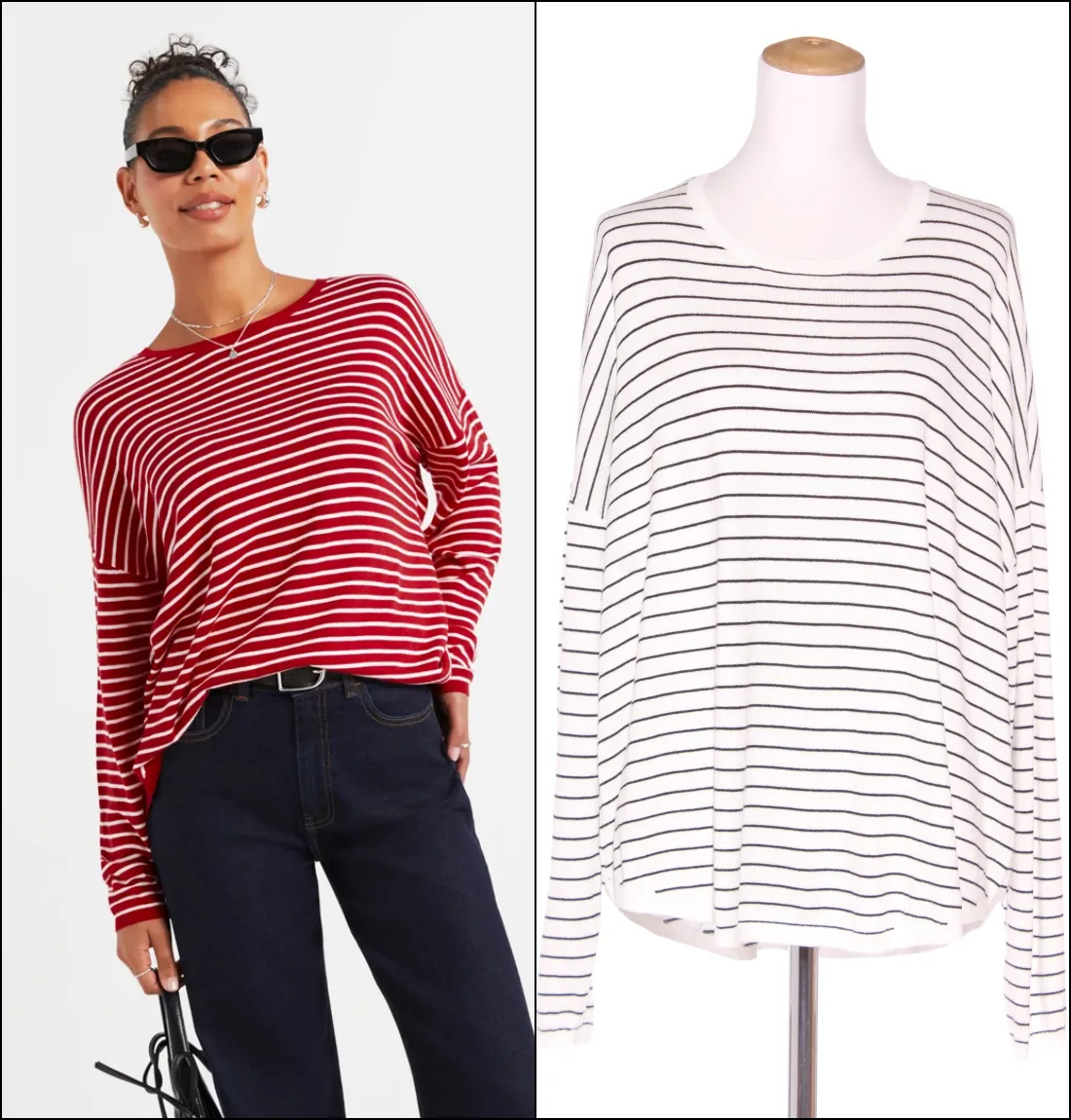 SPORTSGIRL - Relaxed stripe knit sweater! 14