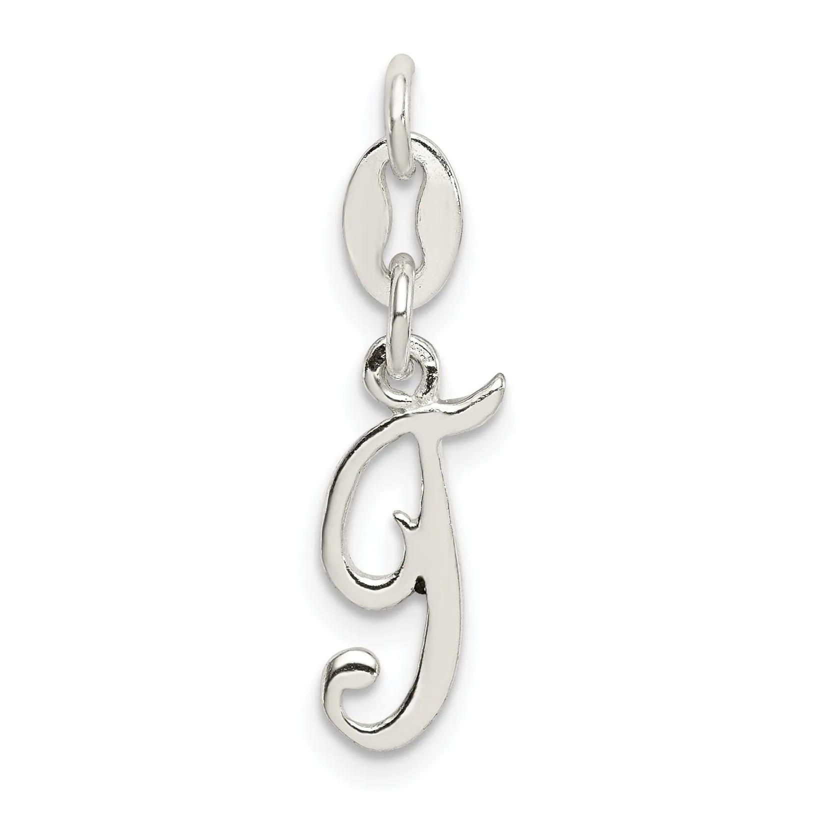 Sterling Silver Chain SlideT Charm Pendant