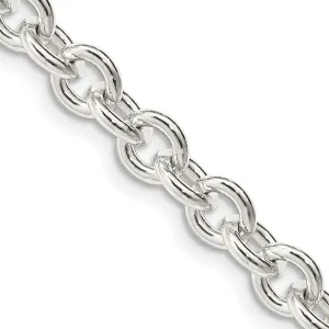 Sterling Silver Polished 6.10-mm Cable Chain