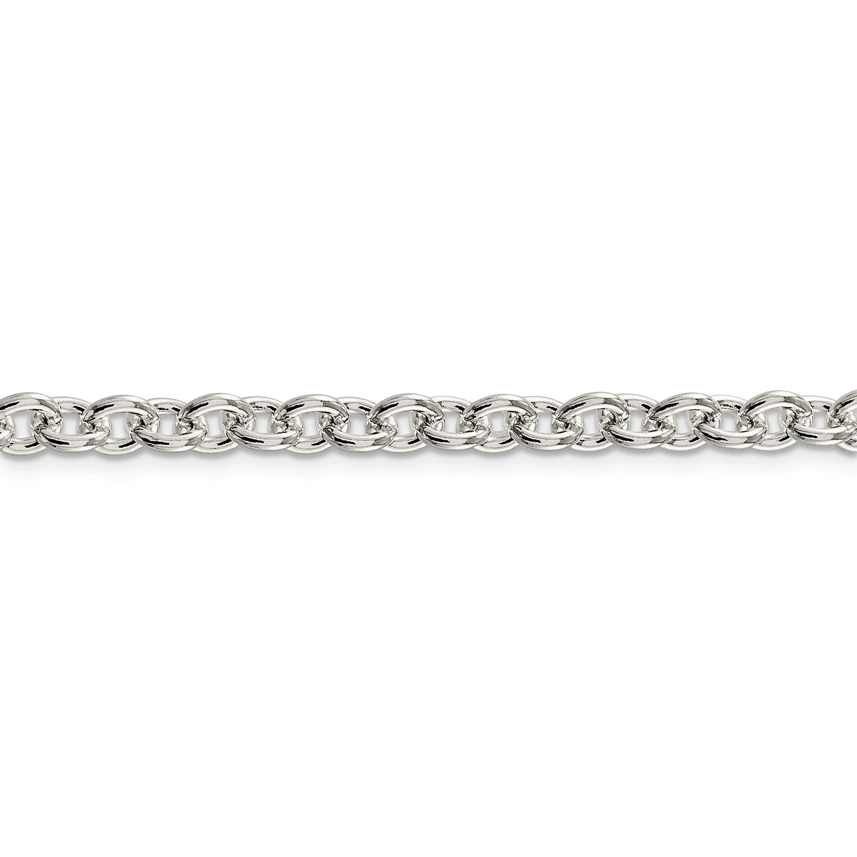 Sterling Silver Polished 6.10-mm Cable Chain