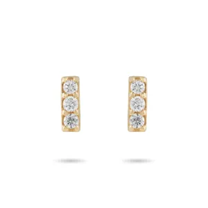 Stone Bar diamonds Stud