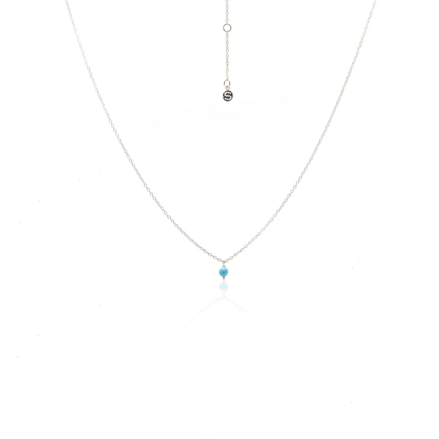 Superfine / Mini Turquoise Necklace / Silver