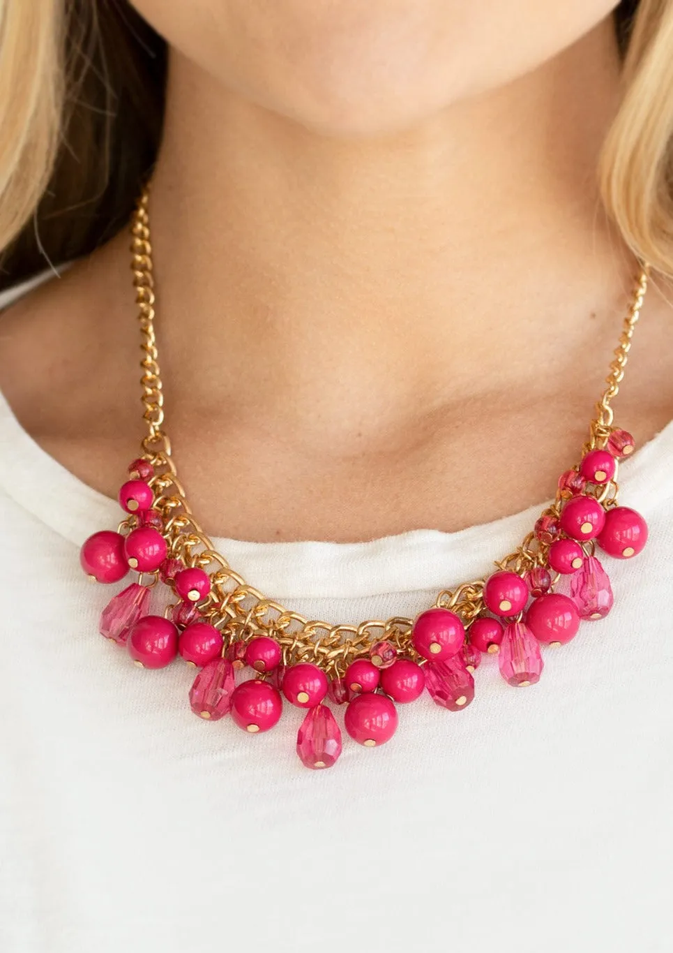 Tour de Trendsetter Pink Necklace Set