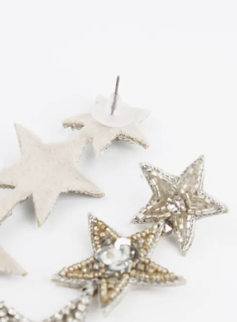 Triple Star Earrings