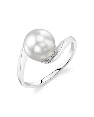 White South Sea Pearl Antares Solitaire Ring