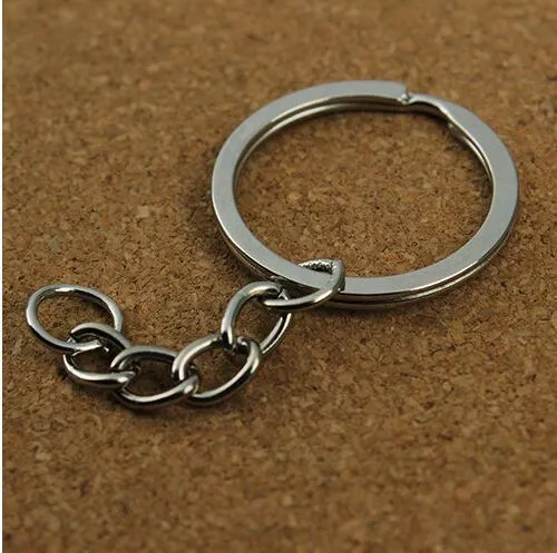 XINYAO 30 pcs/lot Key Ring Key Chain Rhodium Gold Bronze Color 60mm Long Round Split Keychain Keyrings Jewelry Making Wholesale